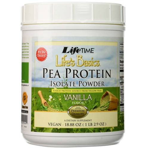 LifeTime Pea Proteína Isolate, Baunilha - 18.88 oz
