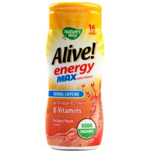 Nature's Way Alive! Energia Max, Orchard Peach - 2.13 fl oz
