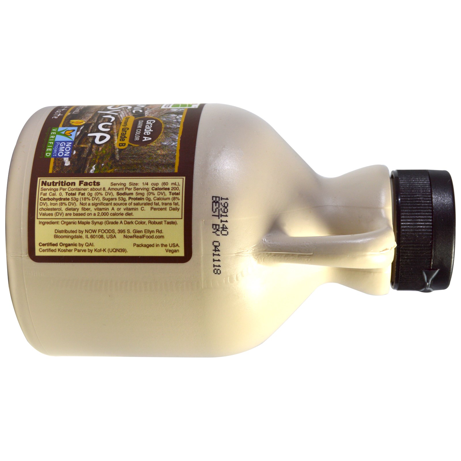 Now Foods, Xarope Orgânico de Ácer, Nível A, Cor Escura, 16 oz fl (473 ml) - Imagem 2