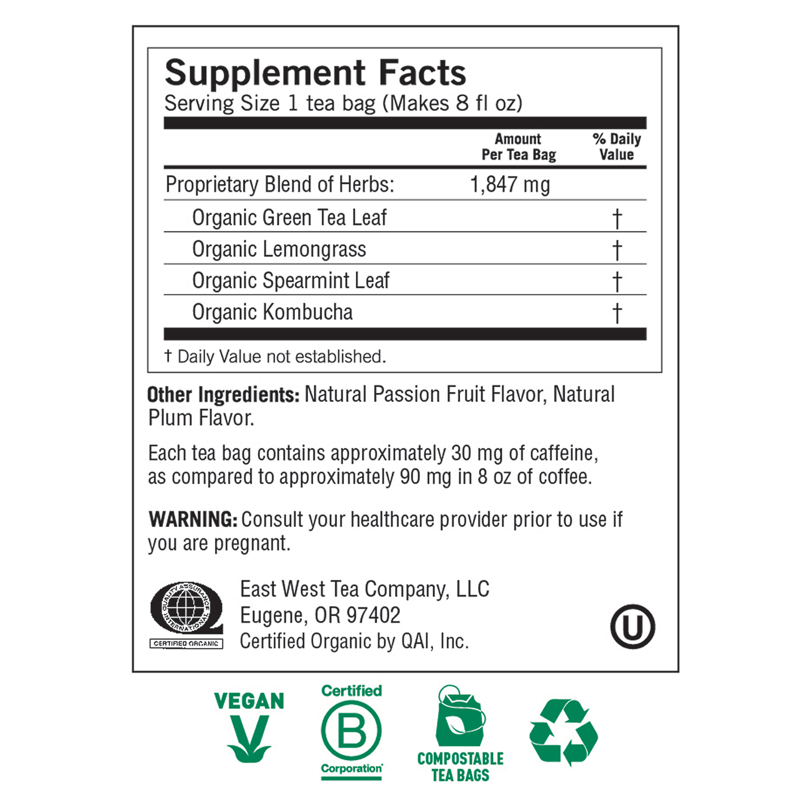 Yogi Tea, Chá Verde Kombuchá, 16 Saquinhos, 1,12 oz (32 g) - Imagem 3