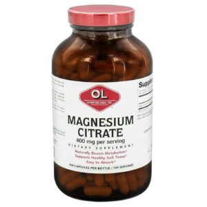 Olympian Labs Magnésio Citrato 400 mg 300 Cápsulas