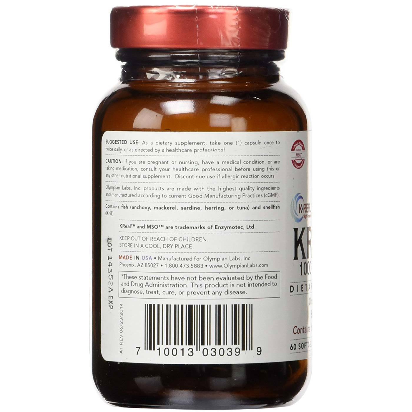 Olympian Labs Óleo de Krill 60 Cápsulas - Imagem 3