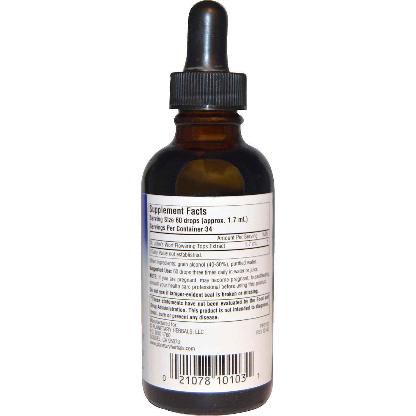 Planetary Formulas Full Spectrum Erva de São João 2 oz - Imagem 2