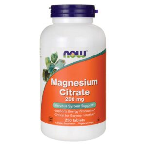Citrato de Magnésio Now Foods 200 mg 250 Tabletes