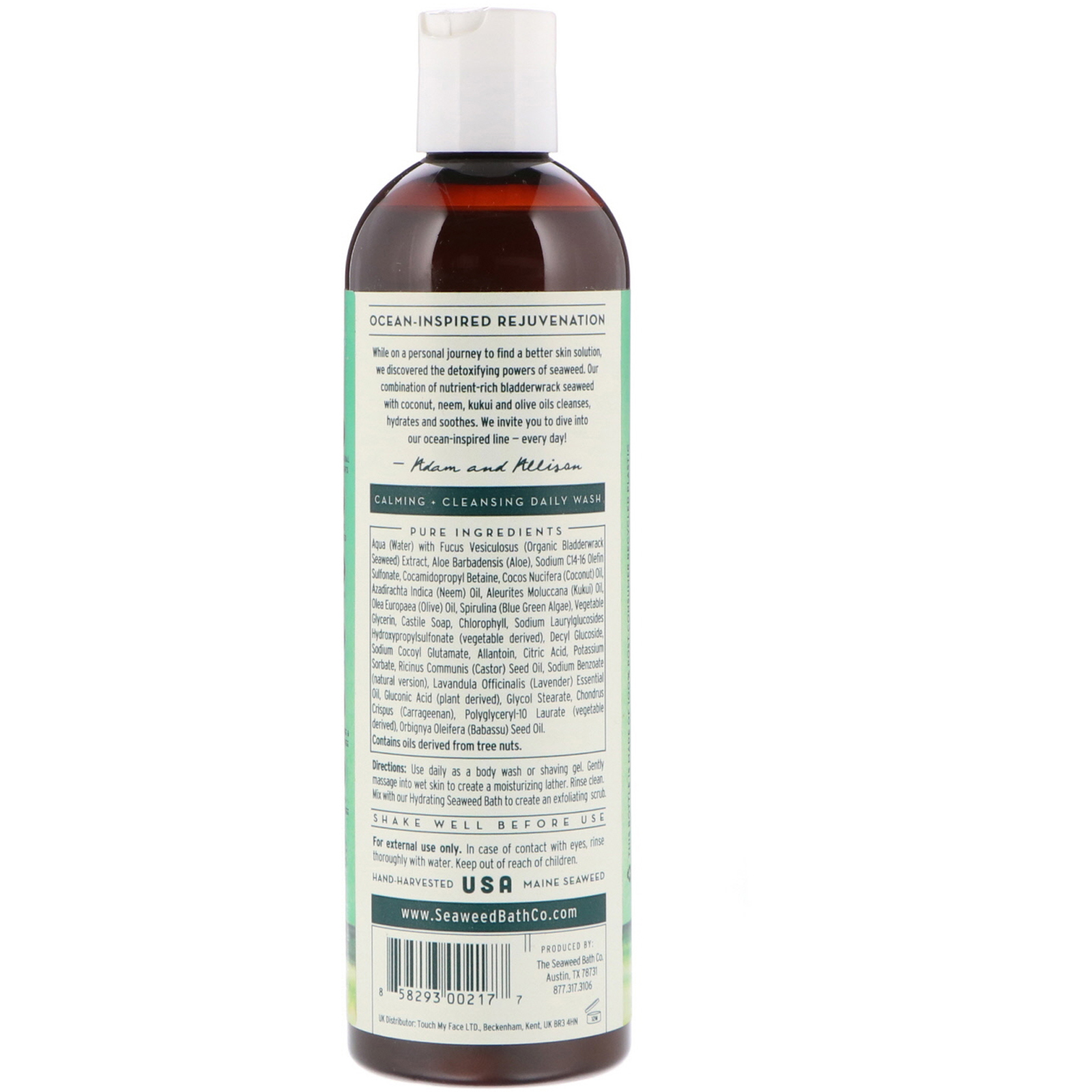 Seaweed Bath Co., Hydrating Soothing Body Wash, Lavender, 12 fl oz (354 ml) - Imagem 2