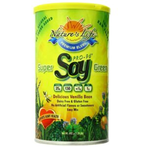 Nature's Life Super Verde Pro-96 Proteína de Soja Vanilla Bean 492 g