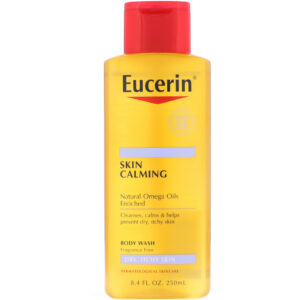 Eucerin, Sabonete Líquido Calmante para Pele, Pele Seca e Irritada, Sem Fragrância, 250 ml