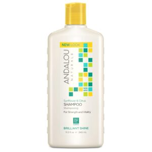 Andalou Naturals, Shampoo, Brilliant Shine, For Strength and Vitality, Sunflower & Citrus, 11.5 fl oz (340 ml)