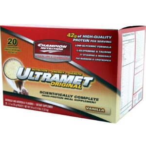 Champion Nutrition Ultramet Van. 20/pack Vanilla 20 pacotes