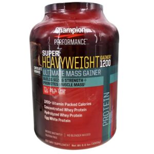 Champion Nutrition Super Hvywt Gainer Vanilla 6 lbs,6