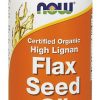 Comprar now foods high lignan flax seed oil - 12 oz. - organic, non-ge preço no brasil ervas suplemento importado loja 1 online promoção - 11 de agosto de 2022