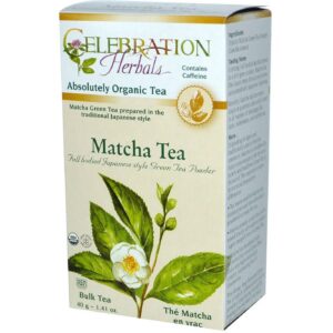 Celebration Ervaals Chá verde Matcha Orgânica 1,41 onças