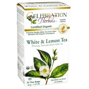 Celebration Ervaals White & Limão Chá Orgânico 24 Sacos