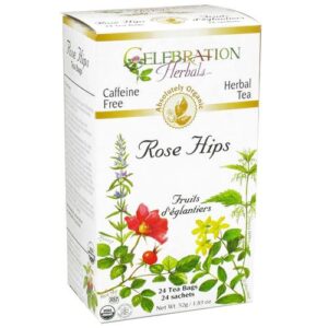 Celebration Ervaals Rose Hips Chá Orgânico 24 Sacos