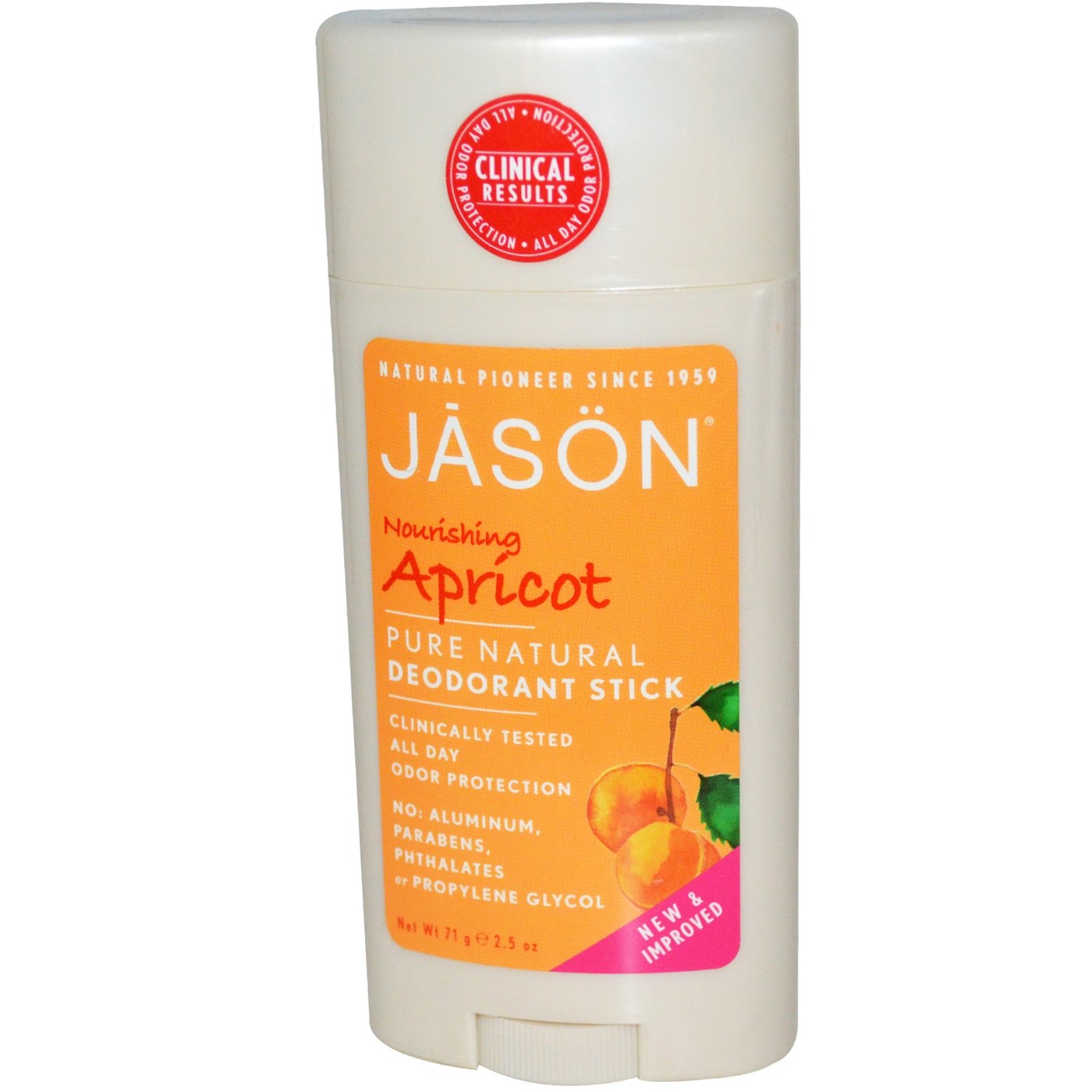 Jason Natural Cosmetics Apricot & E vara Desodorante 2,5 OZ