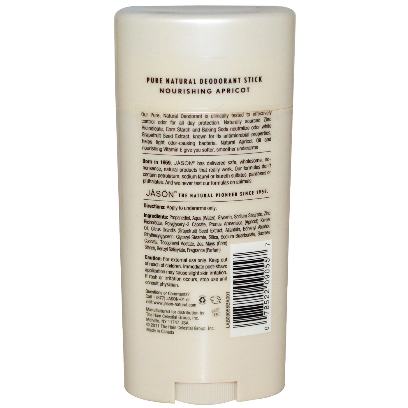 Jason Natural Cosmetics Apricot & E vara Desodorante 2,5 OZ - Imagem 2