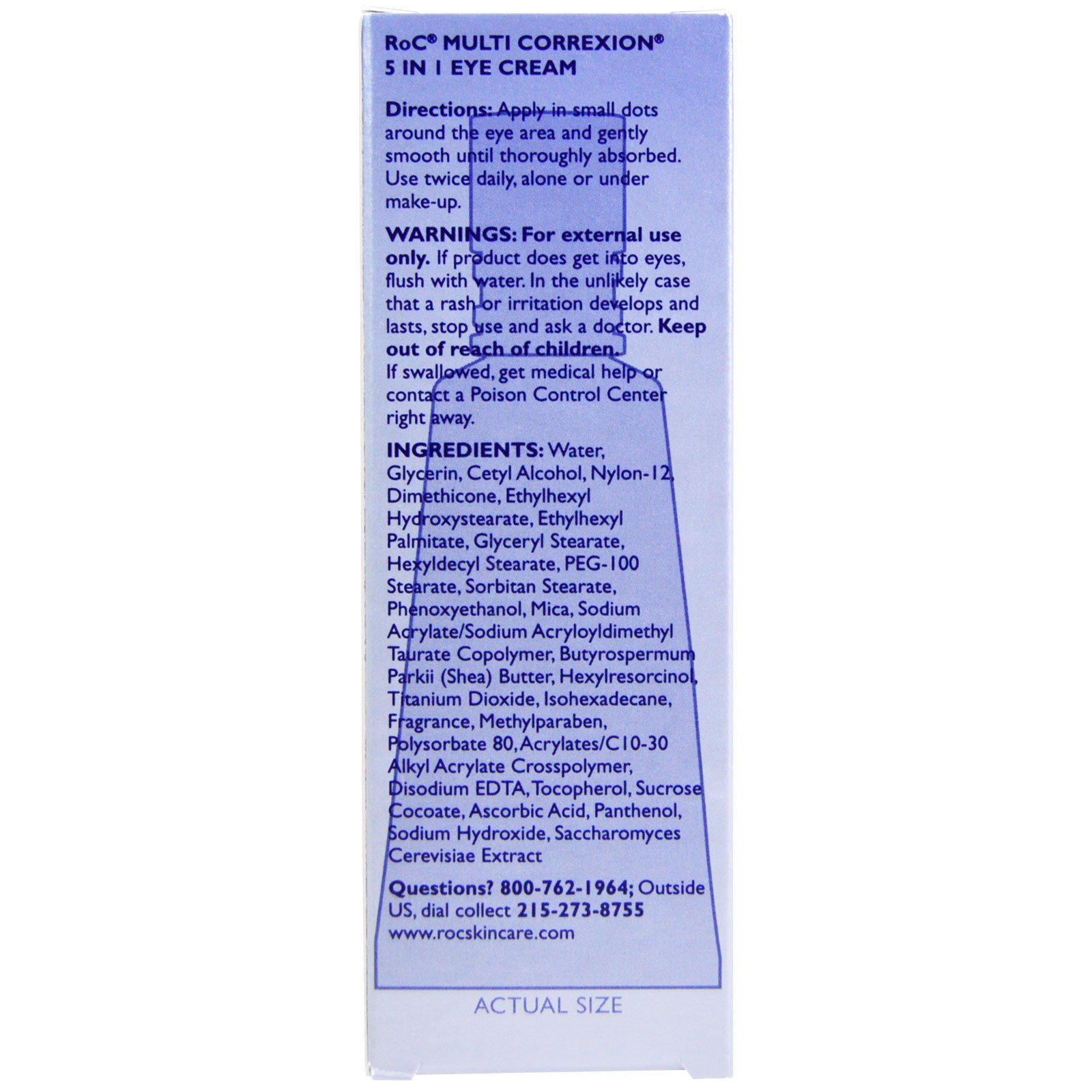 RoC, Correção Múltipla, Creme para a Área dos Olhos, 5 em 1, 0,5 oz fl (15 ml) - Imagem 2