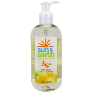 Sun & Earth, Sabonete Natural para Mãos, Levemente Cítrico, 8 fl oz (236 ml)