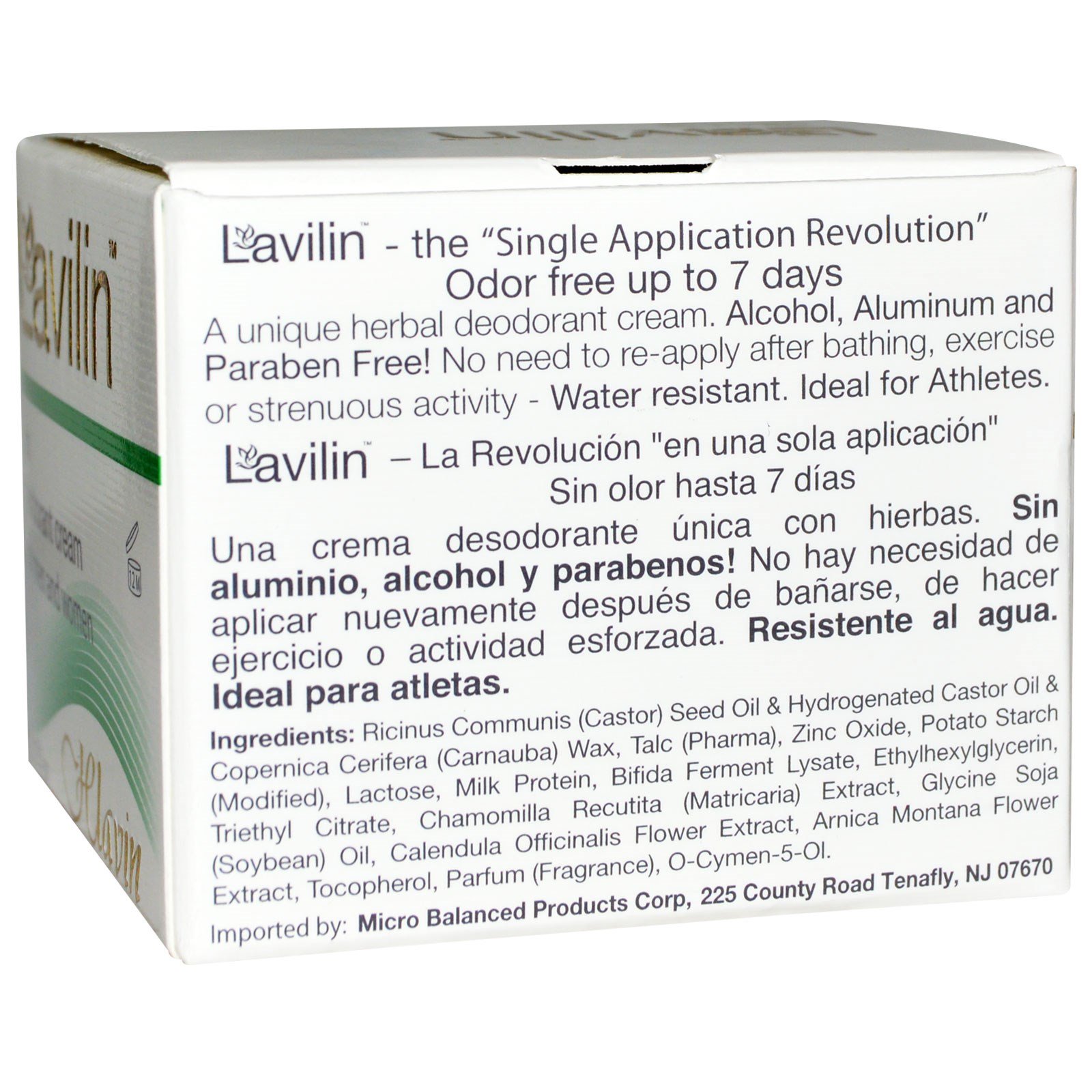 Lavilin, Bio Balance, Desodorante em Creme para os Pés Unissex, 12.5 g - Imagem 2