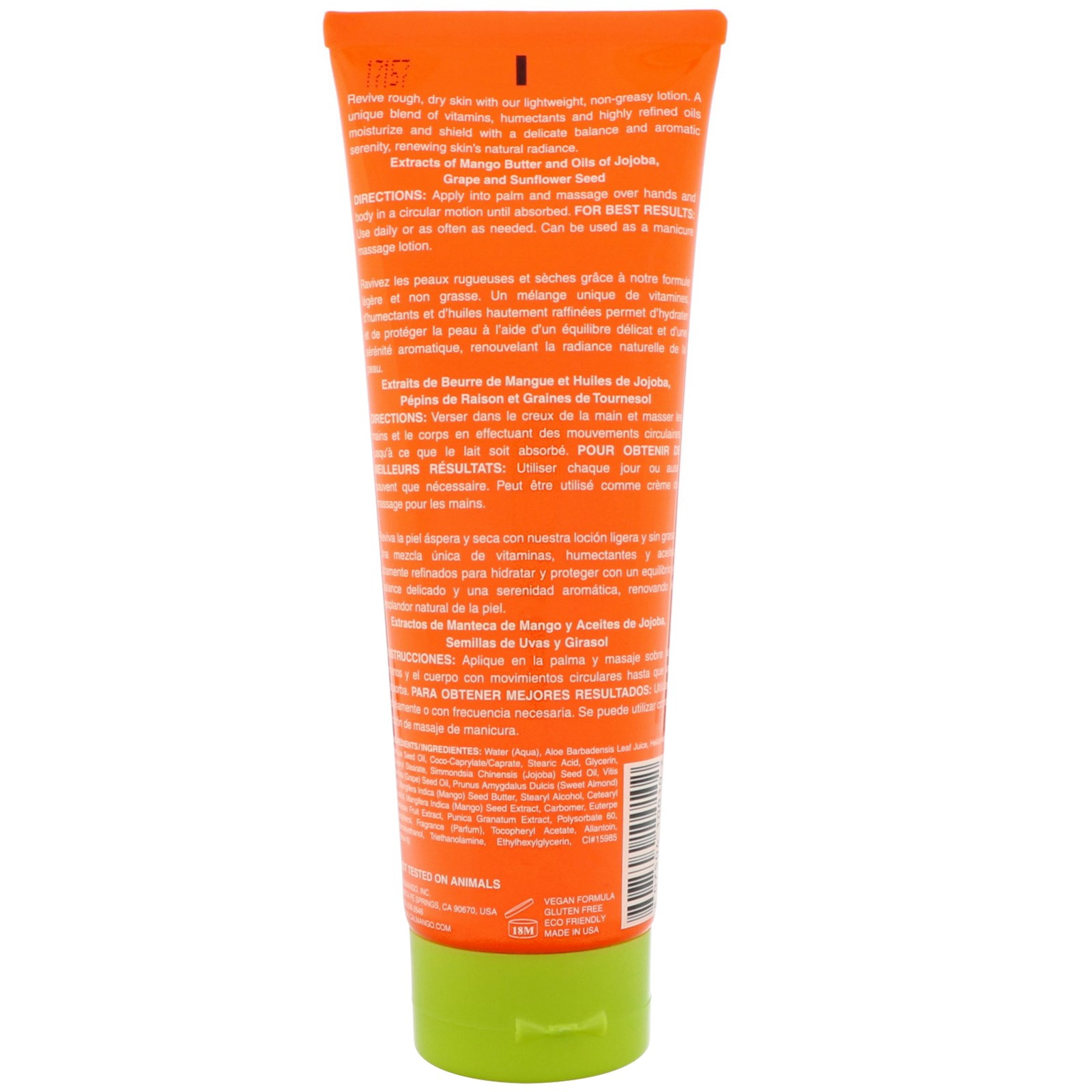 California Mango, Loção de Manga para Corpo e Mãos, 266 ml (9 fl oz) - Imagem 2