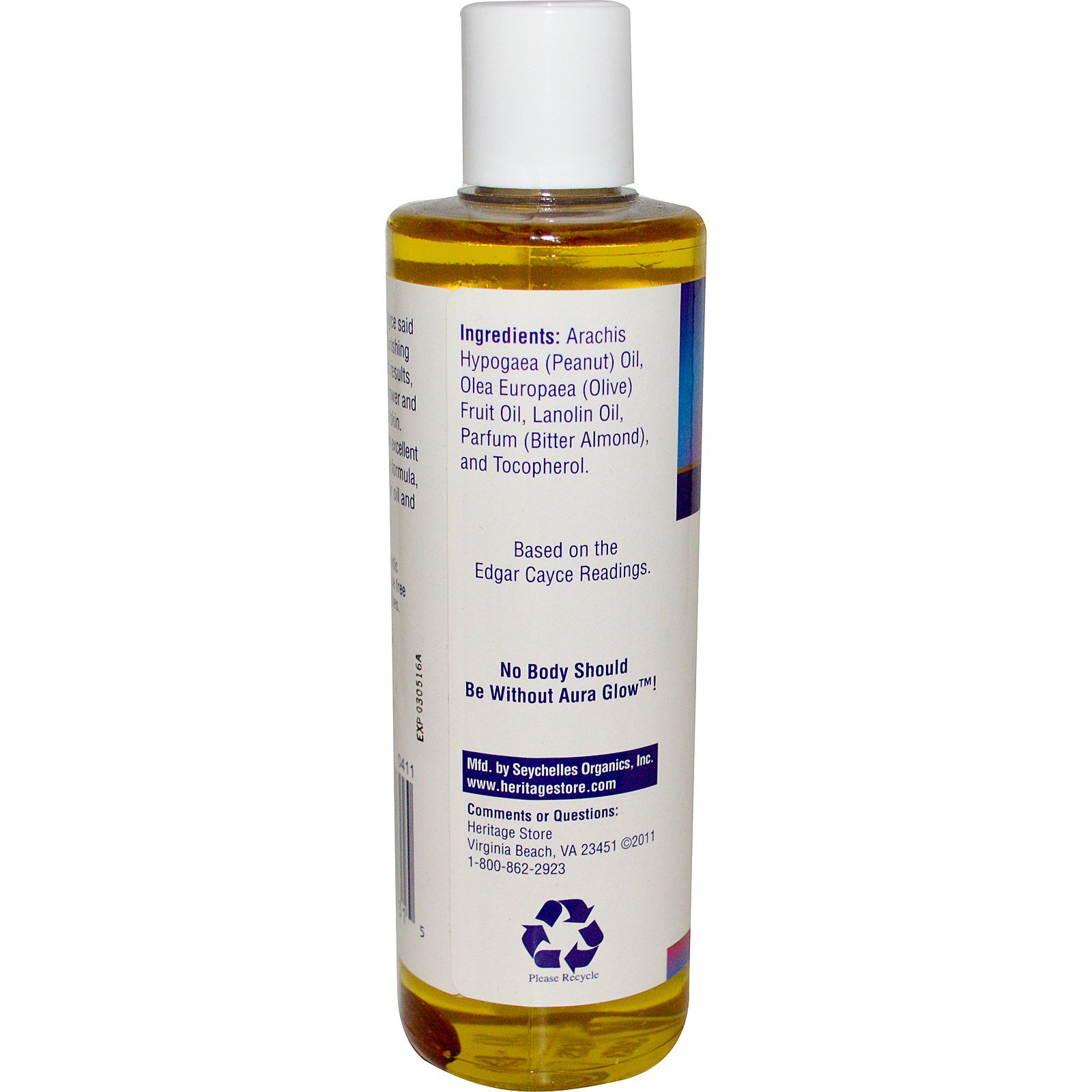 Heritage Store, Aura Brilhante, Amêndoas, 8 fl oz (240 ml) - Imagem 2