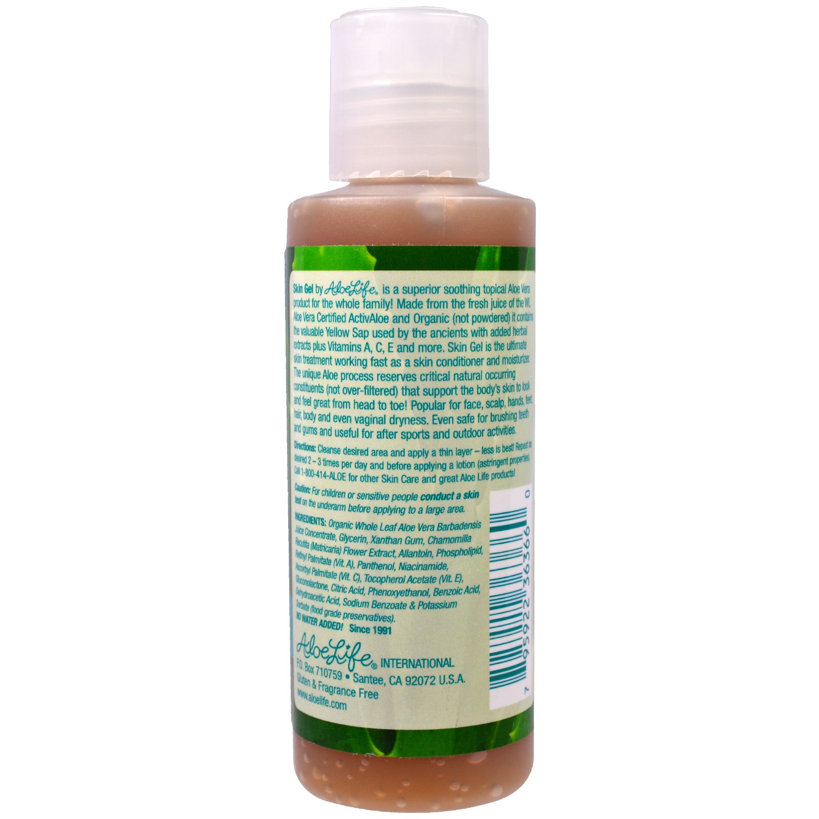 Aloe Life International, Inc, Gel para Pele, Tratamento Definitivo para Pele, Sem Perfume, 4 oz (113 g) - Imagem 2