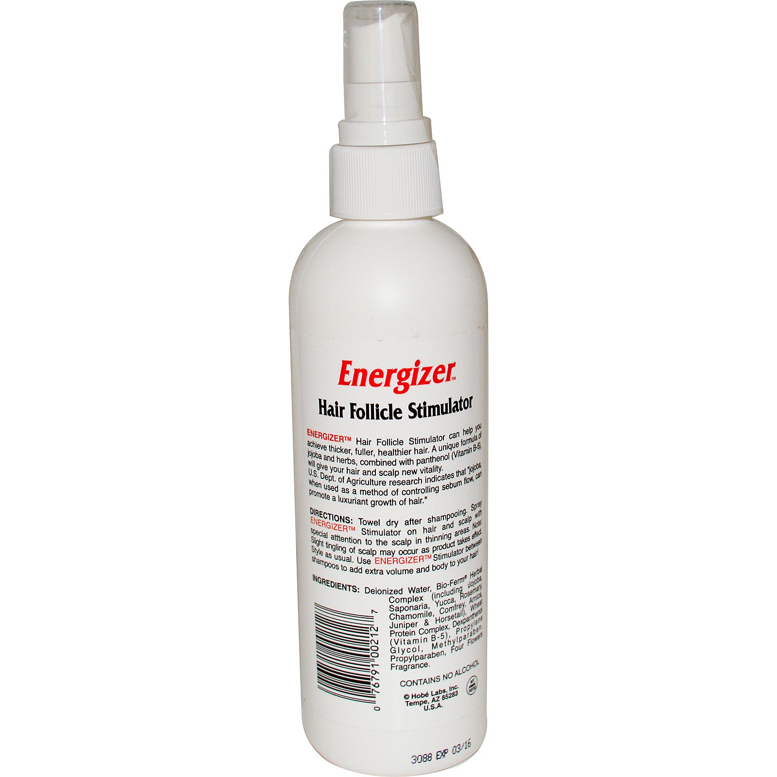 Hobe Labs, Energizer, Estimulador de Folículo Capilar, 8 fl oz (237 ml) - Imagem 2