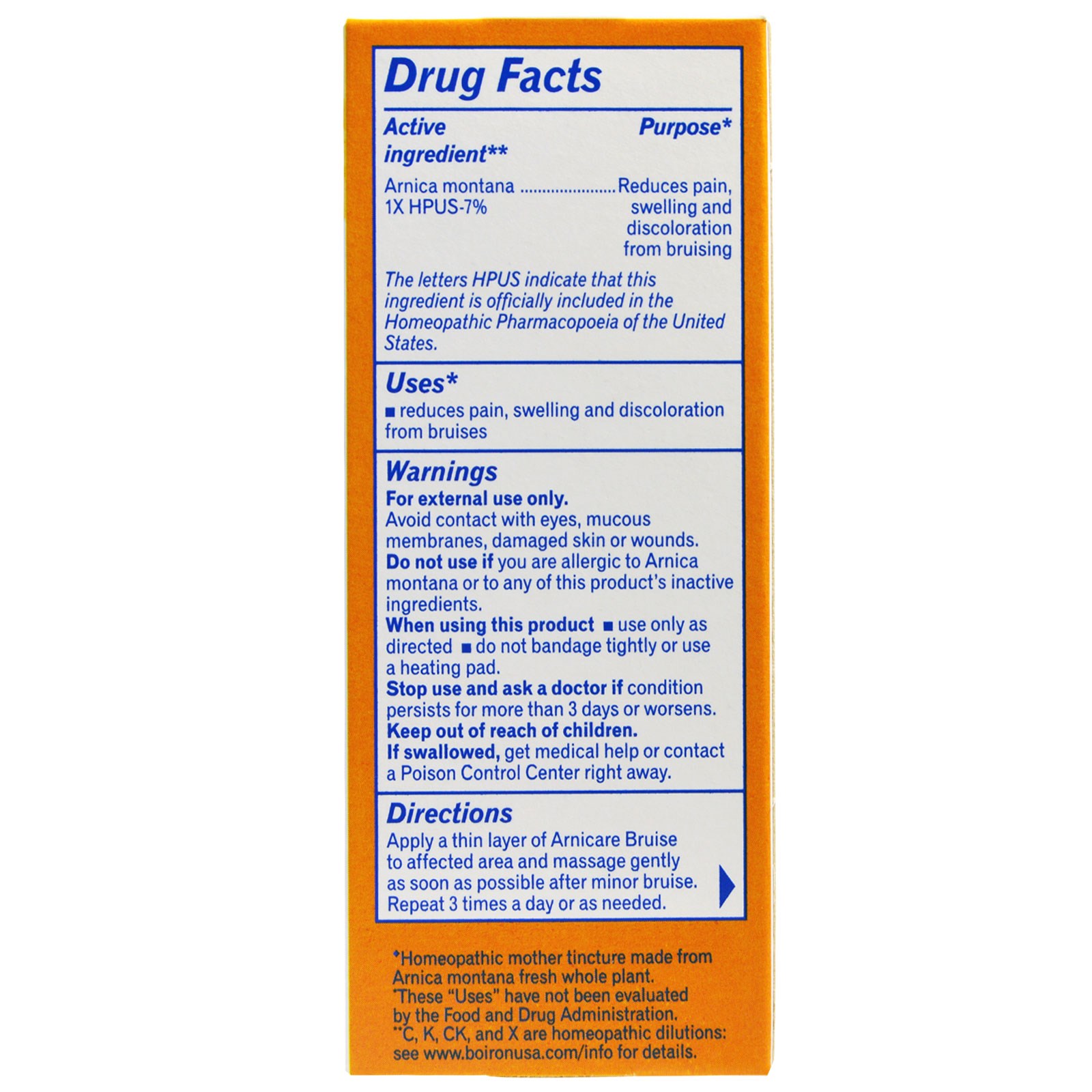 Boiron, Arnicare, Alívio de Contusão, Sem Cheiro, 45 g - Imagem 2