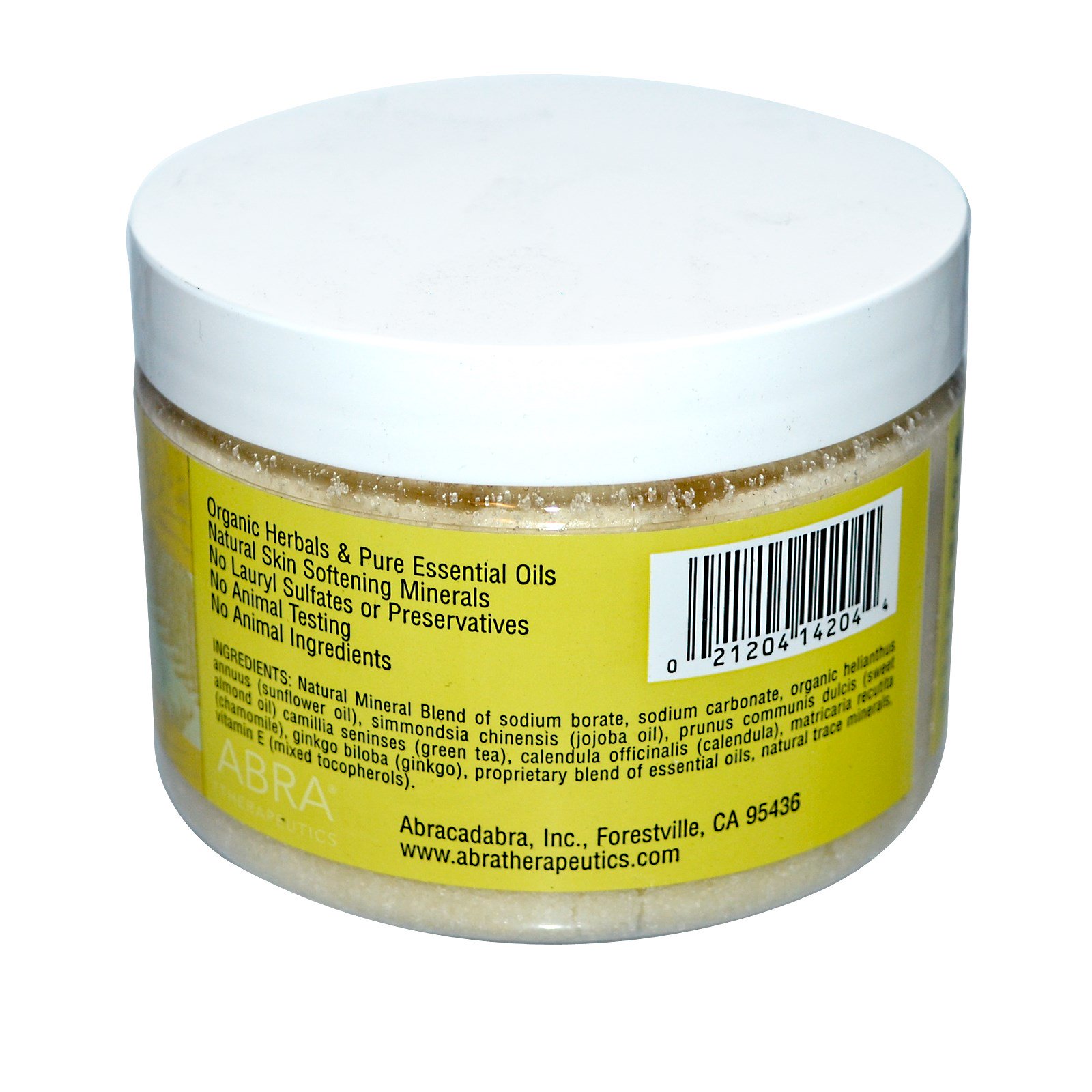 Abra Therapeutics, Esfoliante Corporal Natural, Claridade Mental, Alecrim e Capim-Limão, 283 g (10 oz) - Imagem 2