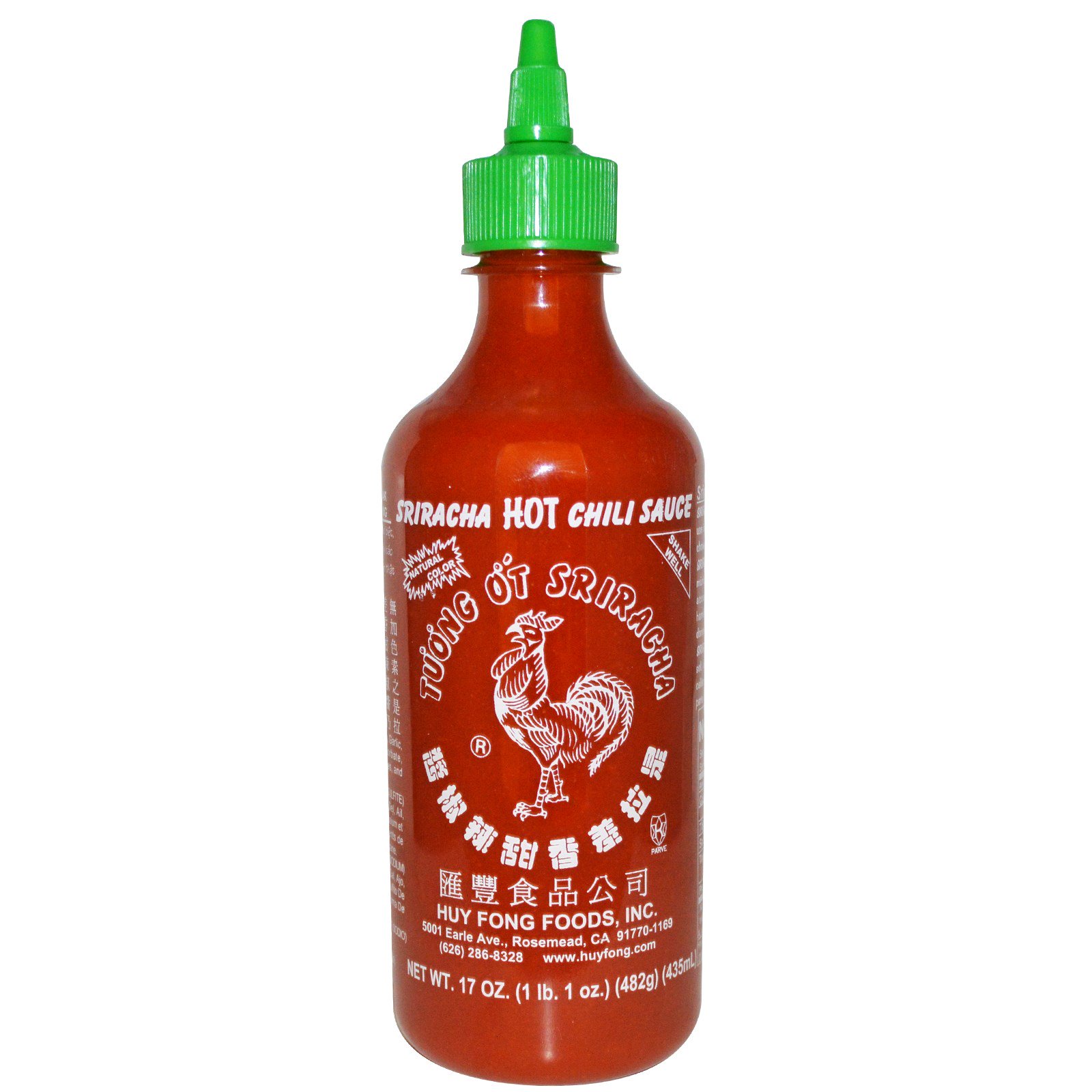 Huy Fong Foods Inc., Sriracha, Molho de Hot Chili, 17 oz (482 g)