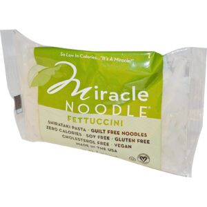 Miracle Noodle, Massa Shirataki, Fettuccini, 7 oz (198 g)