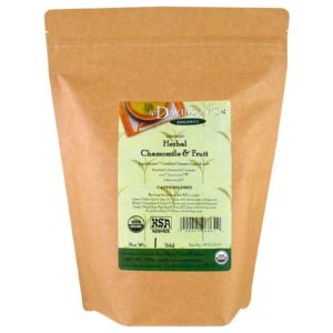 Davidson's Tea, Orgânico, Chá Herbáceo de Camomila e Frutas, Sem Cafeína, 453 g (1 lb)