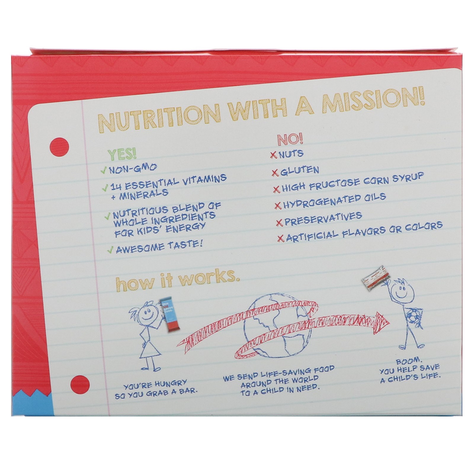 This Bar Saves Lives, LLC, Kid, Chocolate Chip, 5 Bars, 5.64 oz (160 g) - Imagem 2