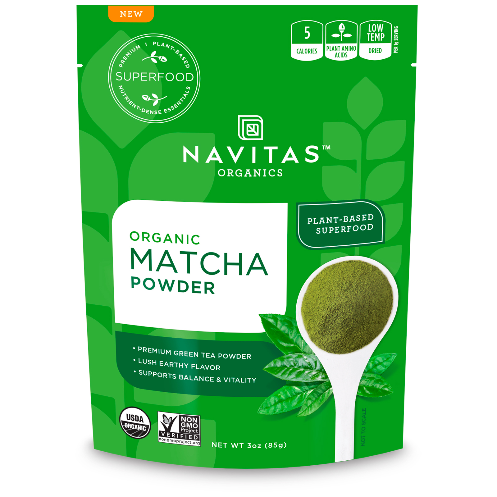 Navitas Organics, Matcha Orgânico em Pó, 3 oz (85 g)