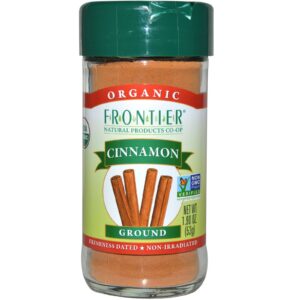 Frontier Natural Products, Canela Orgânica, Moída, 1,9 onças (53 g)