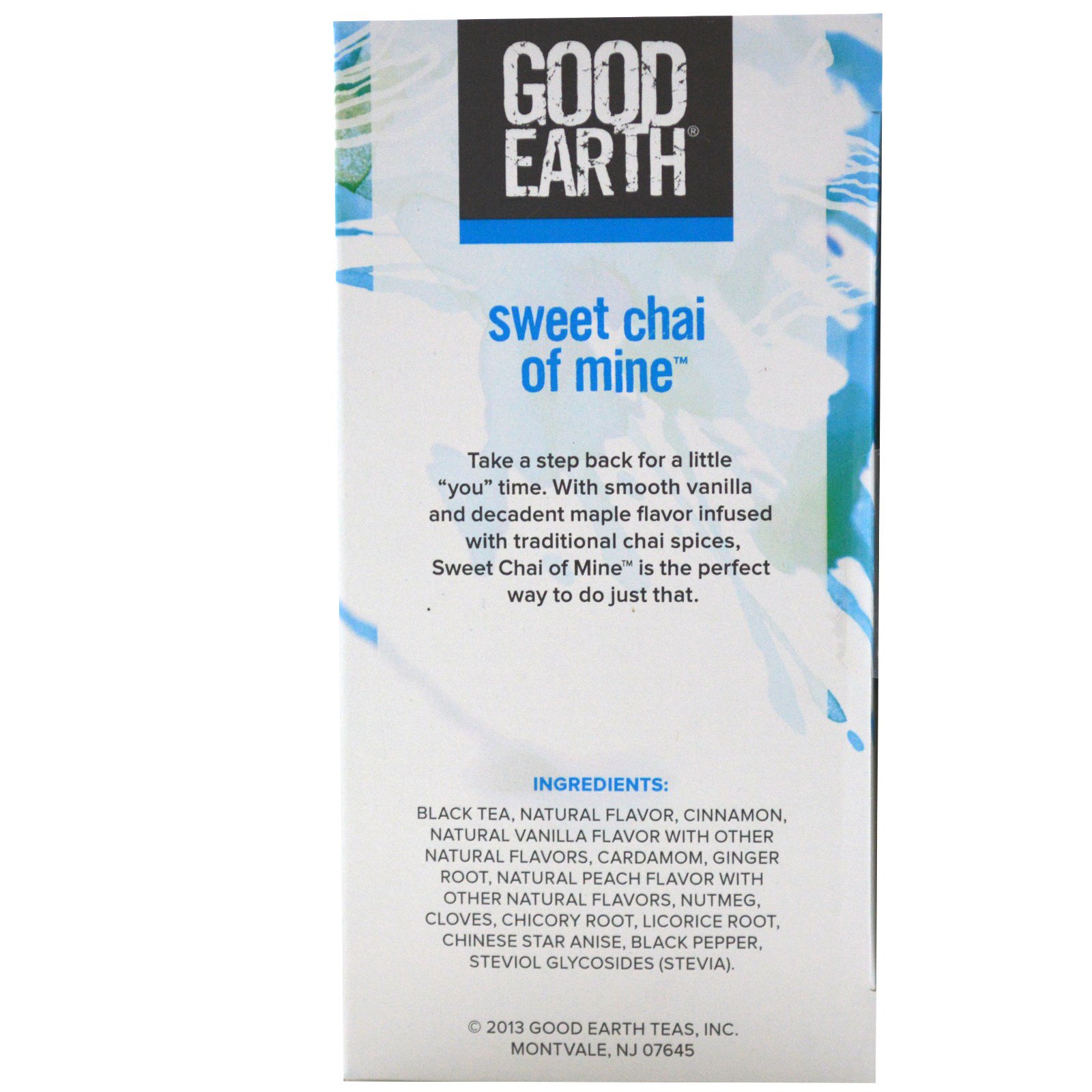 Good Earth Teas, Chá Chai, Chai Doce de Mina, 18 Sacos de Chá, 1,43 oz (40,5 g) - Imagem 2