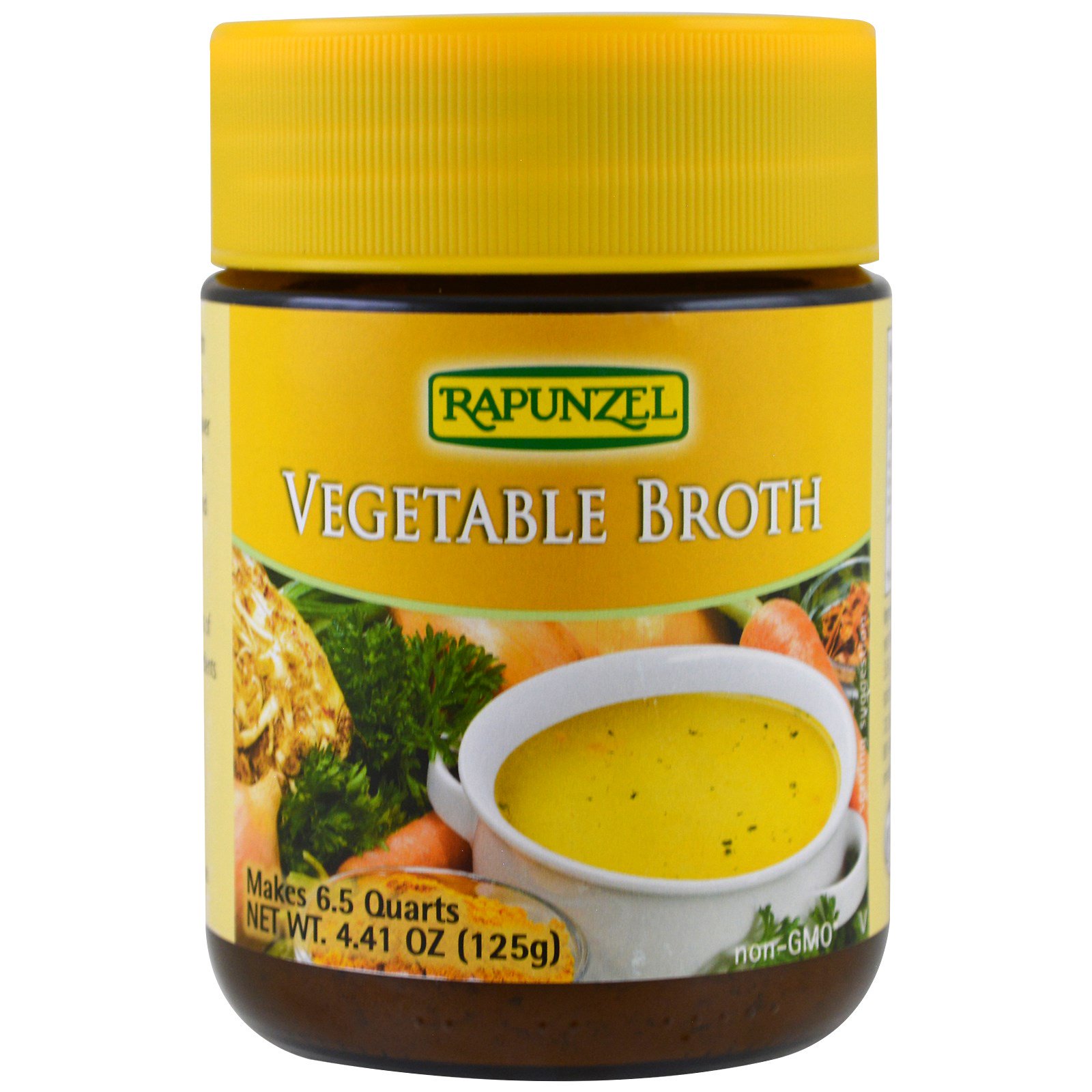 Rapunzel, Caldo de Vegetais, 4,41 oz (125 g)