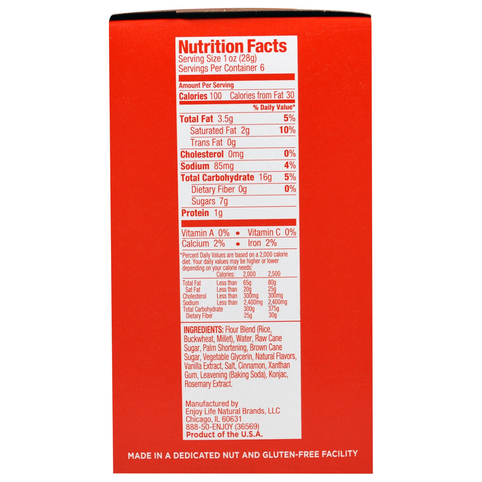 Enjoy Life Foods, Soft Baked Minis, Biscoitos Snickerdoodle, 6 Pacotes Individuais, 1 oz (28 g) Cada - Imagem 2