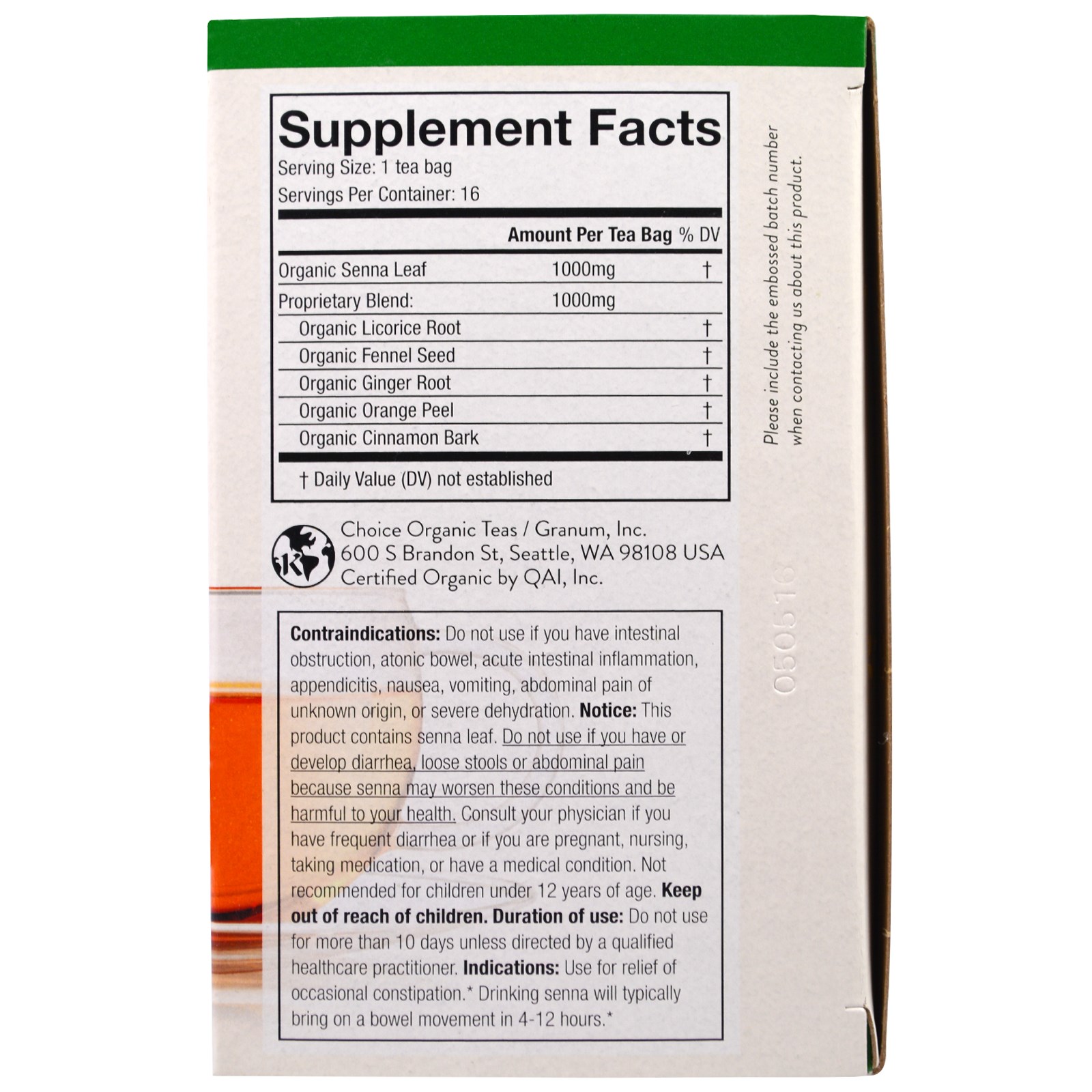 Choice Organic Teas, Wellness Teas, Orgânico, Regularidade, 16 Sachês - 0.7 oz (2 g) Cada - Imagem 2