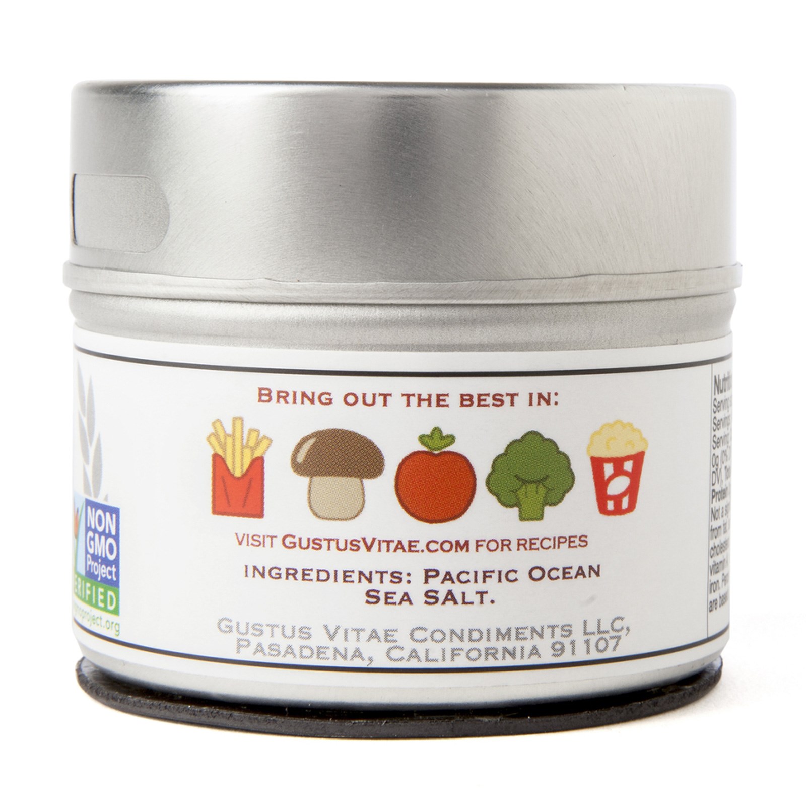 Gustus Vitae, Sal Gourmet, Sal Marinho da Califórnia, 3,4 oz (96 g) - Imagem 2