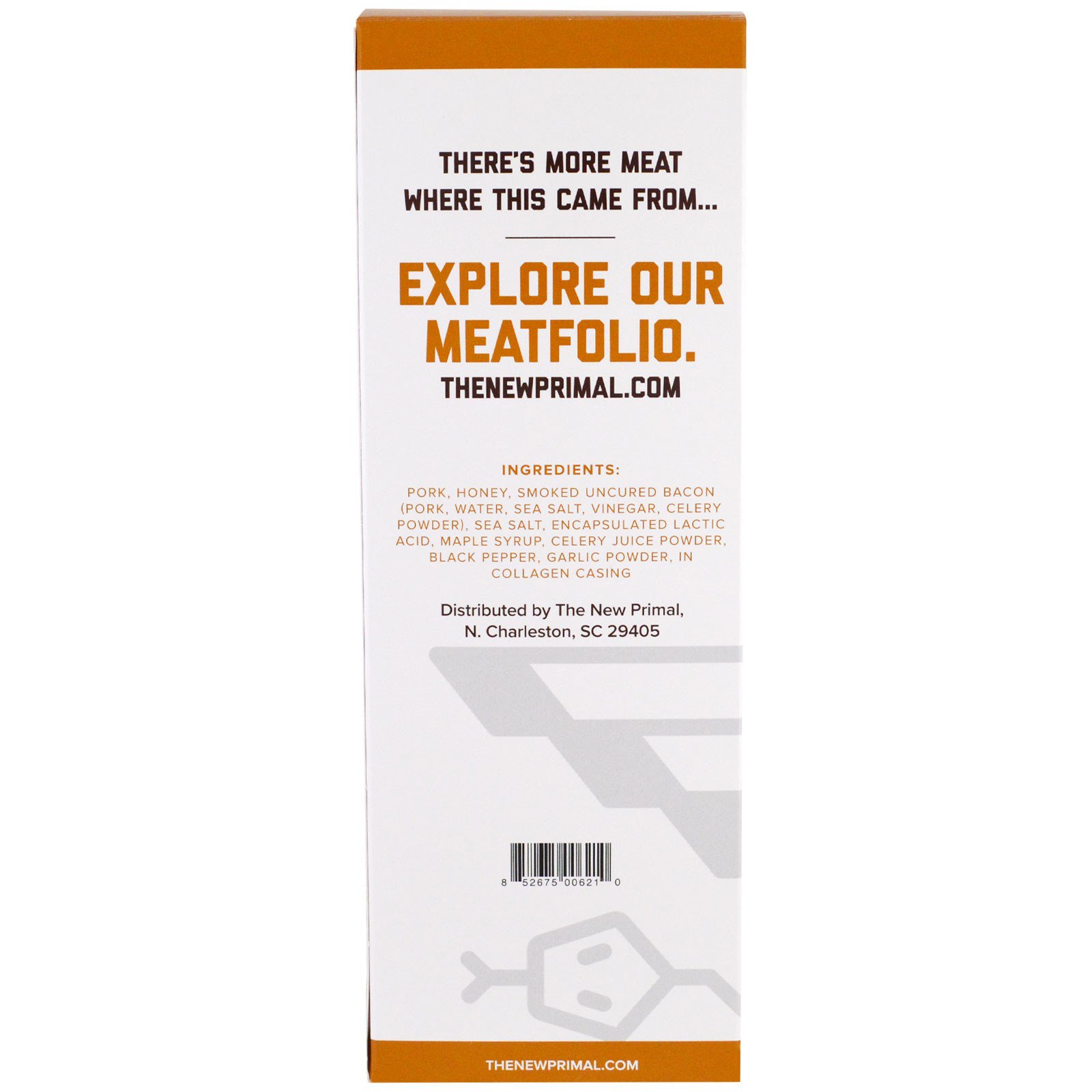 The New Primal, Bacon Não Curado, Palitos de Carne Suína Natural, Sabor Bordo, 20 Palitos, 1 oz Cada - Imagem 2
