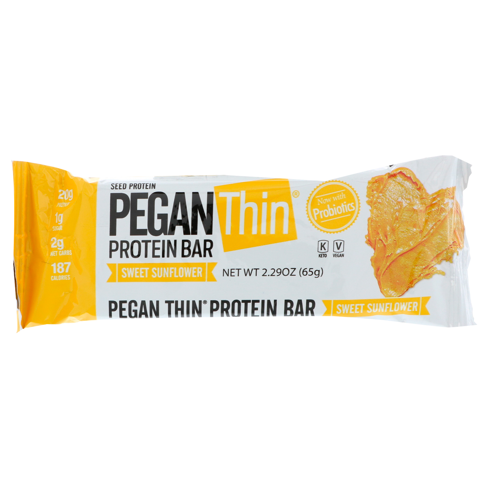 Julian Bakery, Pegan Thin Protein Bar, Sweet Sunflower, 12 Bars, 2.29 oz (65 g) - Imagem 3