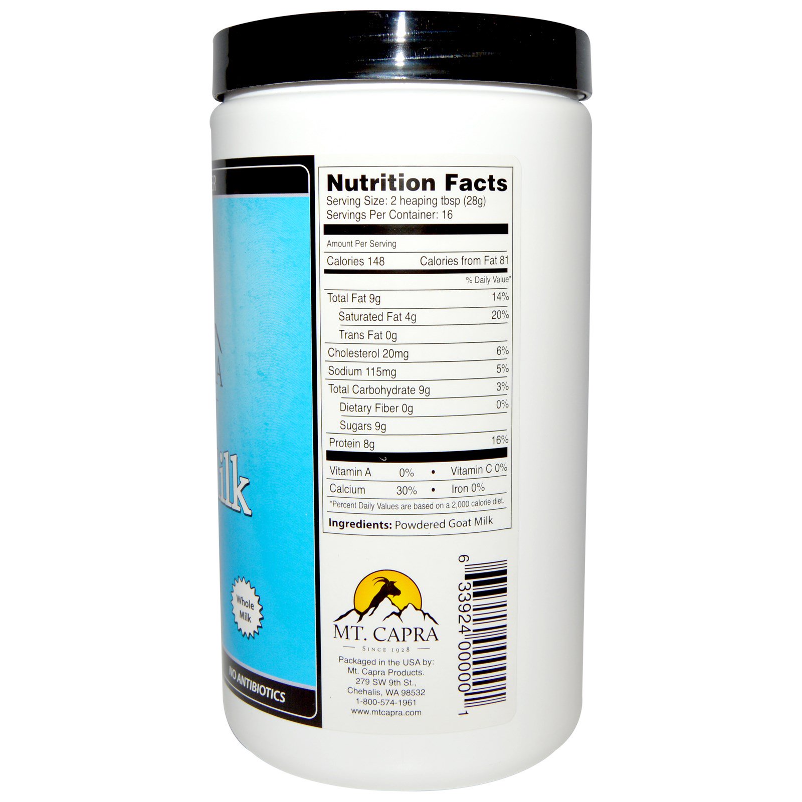 Mt. Capra, CapraMilk, Leite de Cabra em Pó, 1 lb (453 g) - Imagem 2