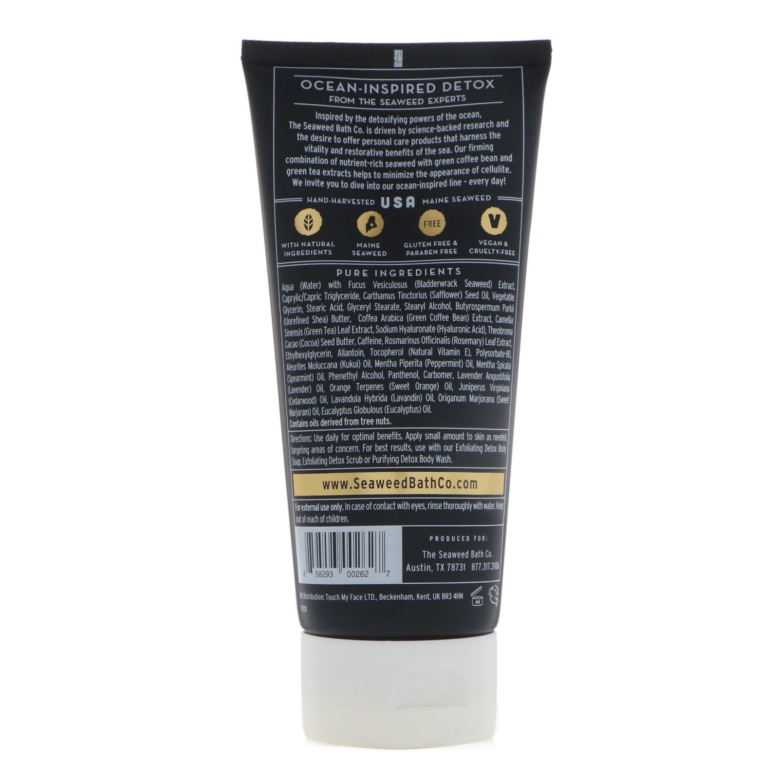 Seaweed Bath Co., Creme Desintoxicante Firmador Estimulante, Alecrim e Menta, 6 fl oz (177 ml) - Imagem 2