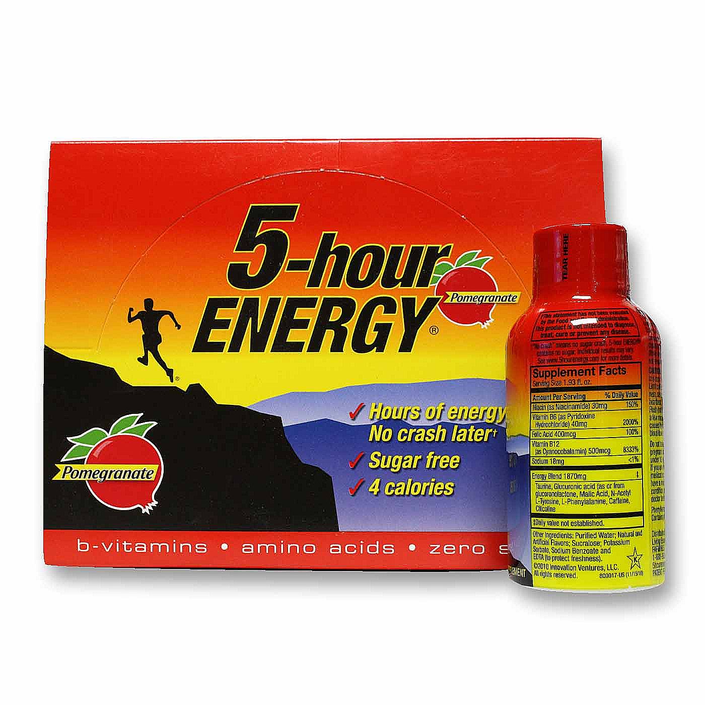 Living Essentials 5 horas romã Energia 12 - Garrafas 2 fl oz - Imagem 2