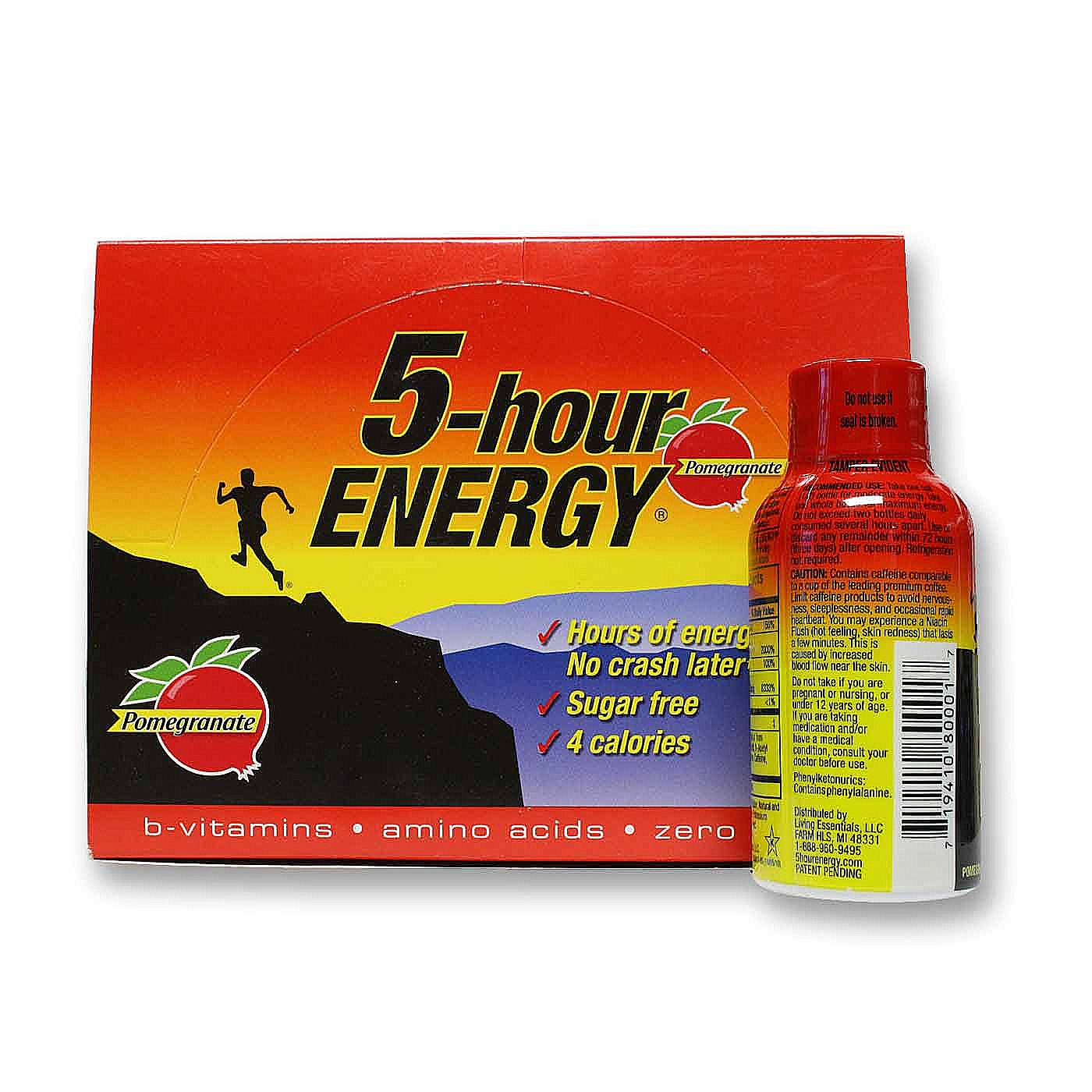 Living Essentials 5 horas romã Energia 12 - Garrafas 2 fl oz - Imagem 3