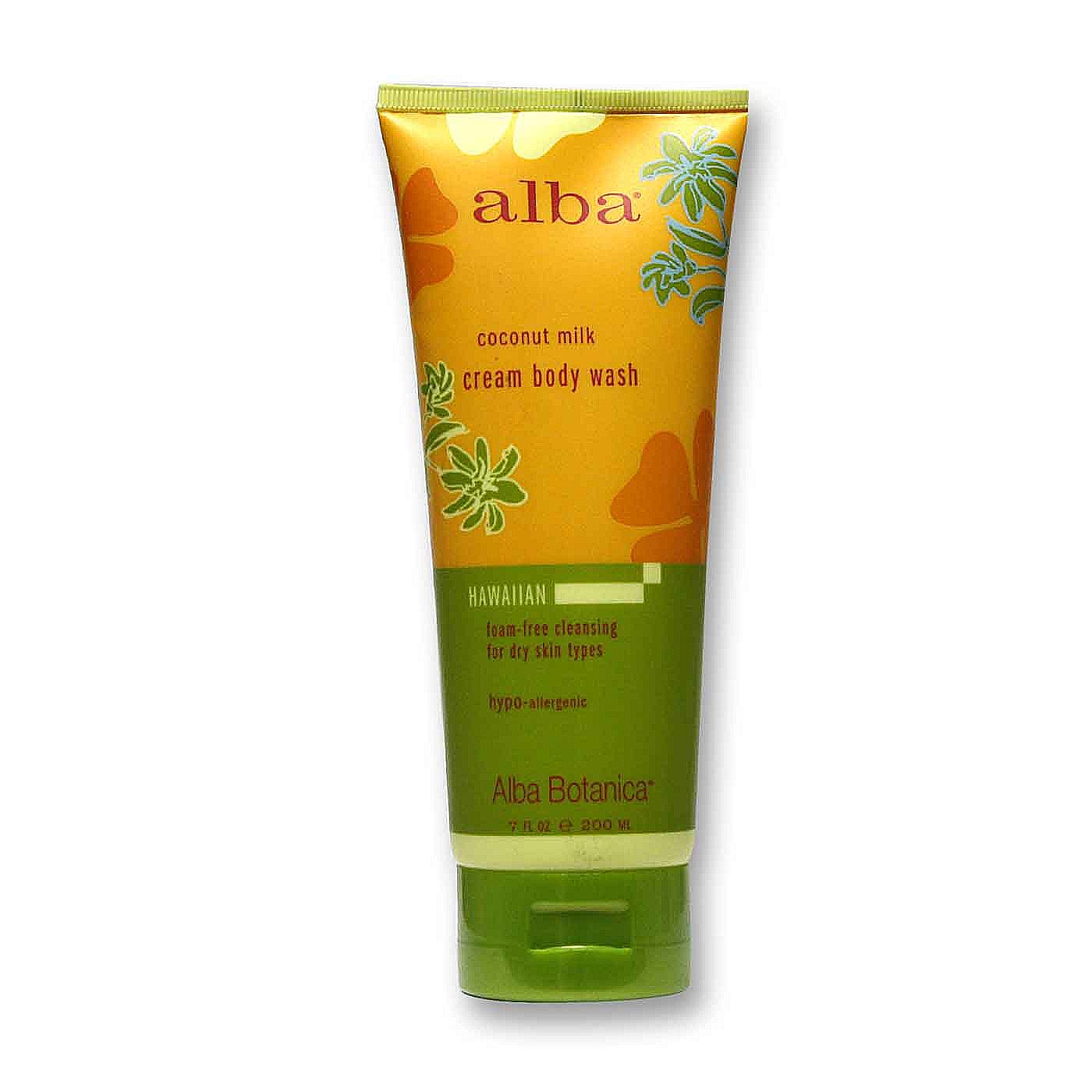 Alba Botanica Leite de Coco Creme Sabonete Liquido Body 7 oz