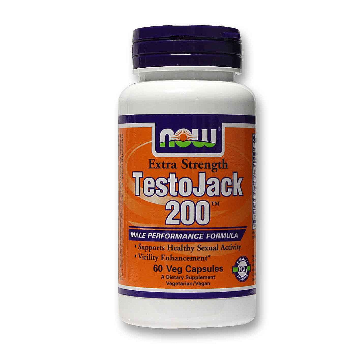 TestoJack 200 Now Foods 60 Cápsulas
