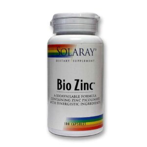 Solaray Bio Zinco 15 mg 100 Cápsulas