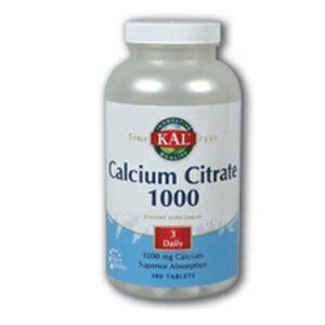 Kal Citrato de cálcio 1000 mg 180 Tabletes
